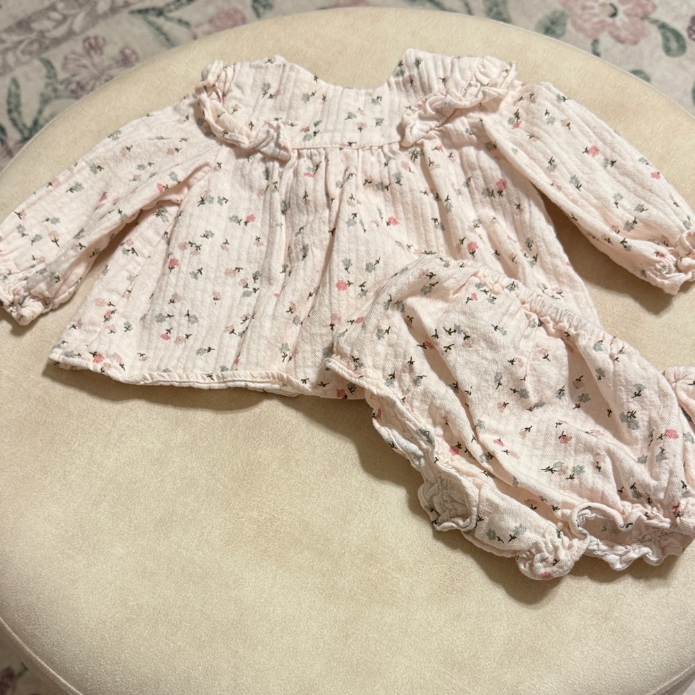 Floral Baby Outfit Set